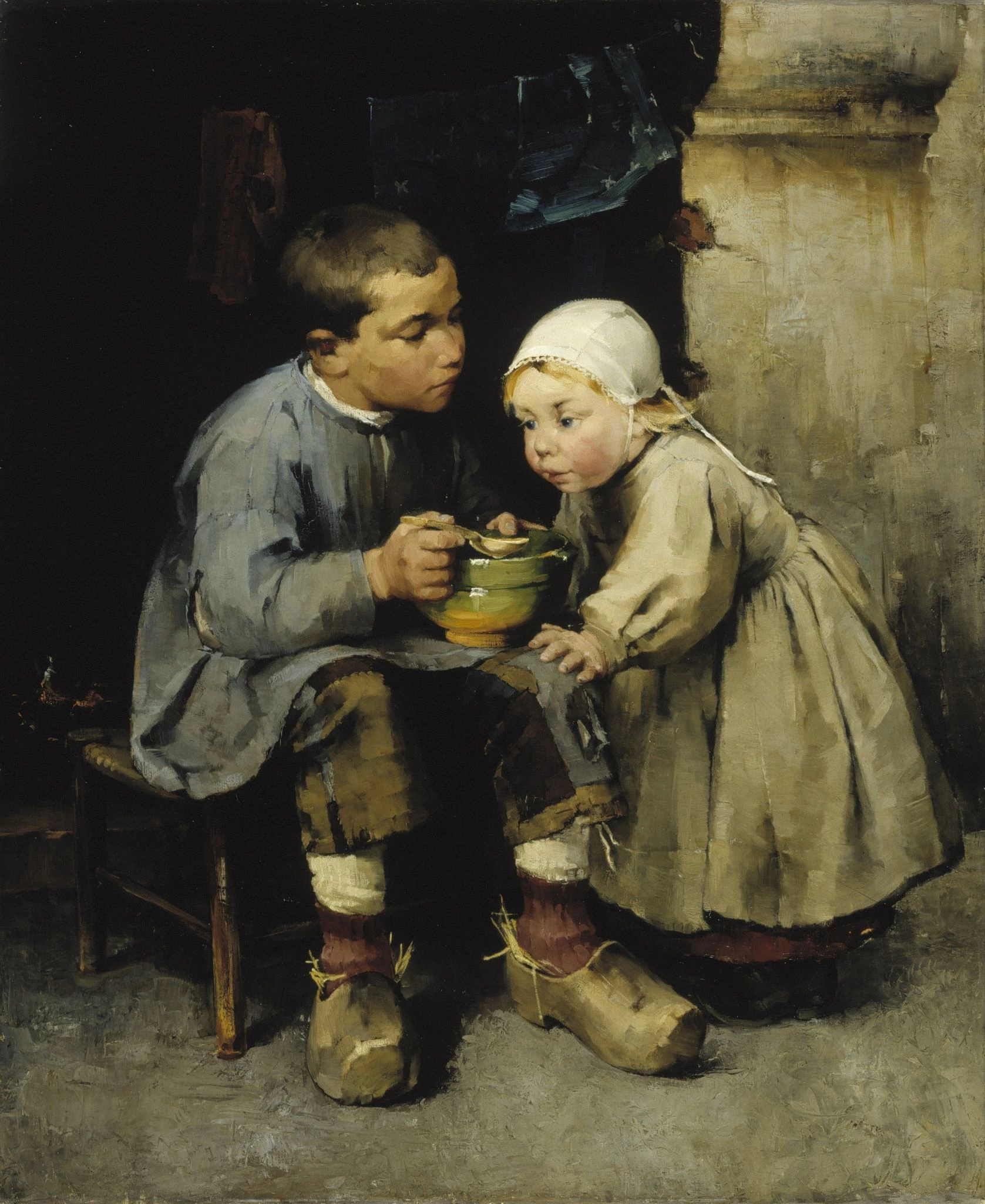 Ragazzo che allatta la sua sorellina - Ateneum Art Museum, Helsinki